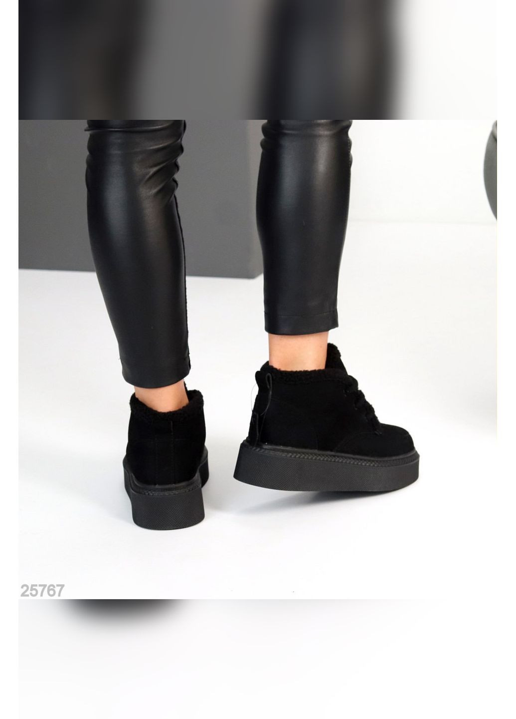 Зимние зимние женские ботинки No Brand из натуральной замши