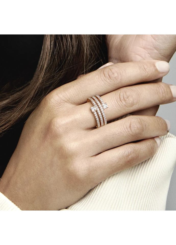 Каблучка Пандора "Потрійна спіраль" 180051C01 Kabluchka (355344783)