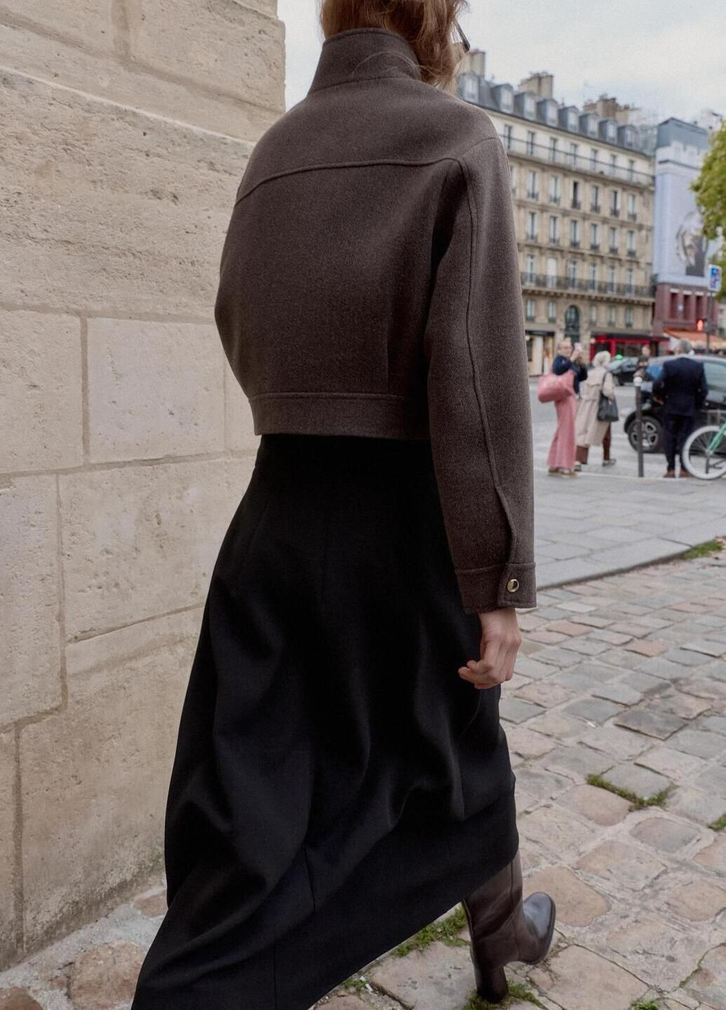 Коричнева демісезонна куртка Zara