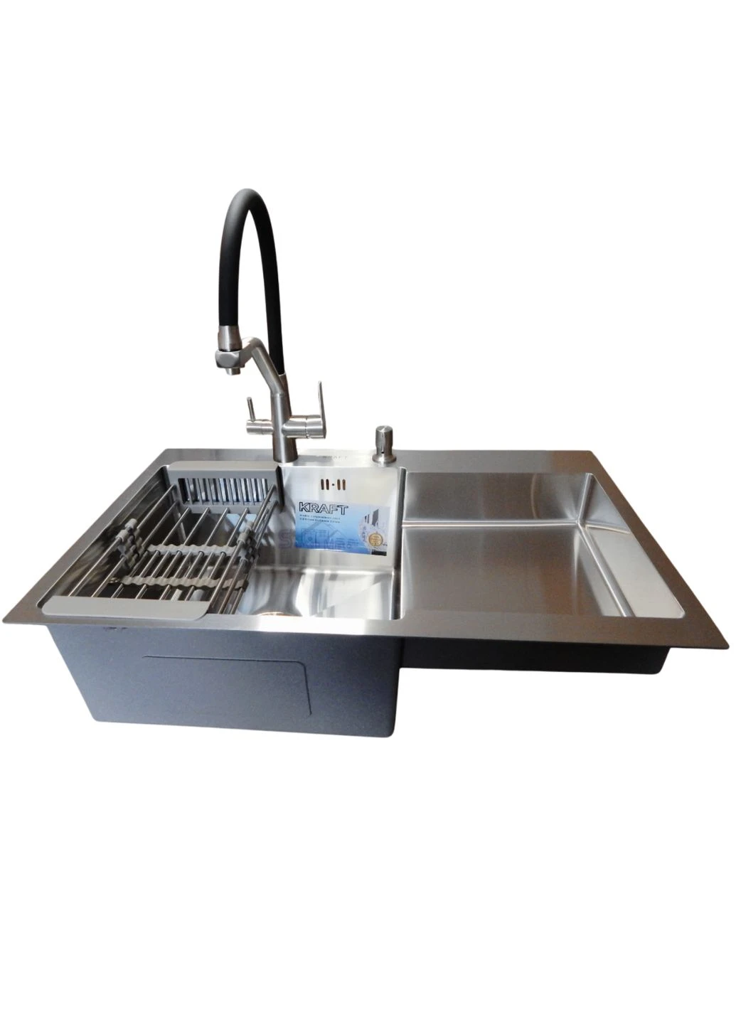 Комплект кухонної мийки Handmade HS R 780х480 (3.0/1.0 мм) Kraft (336935117)