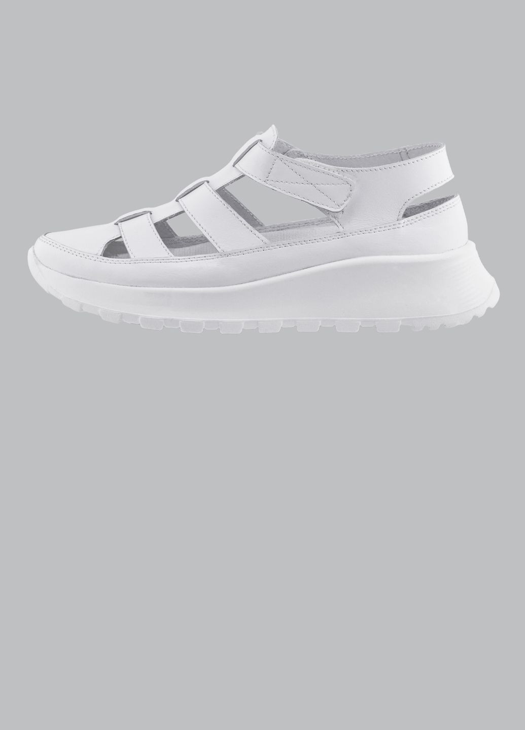 Жіночі сандалі шкіряні білі (0112) Bahram (324227213)