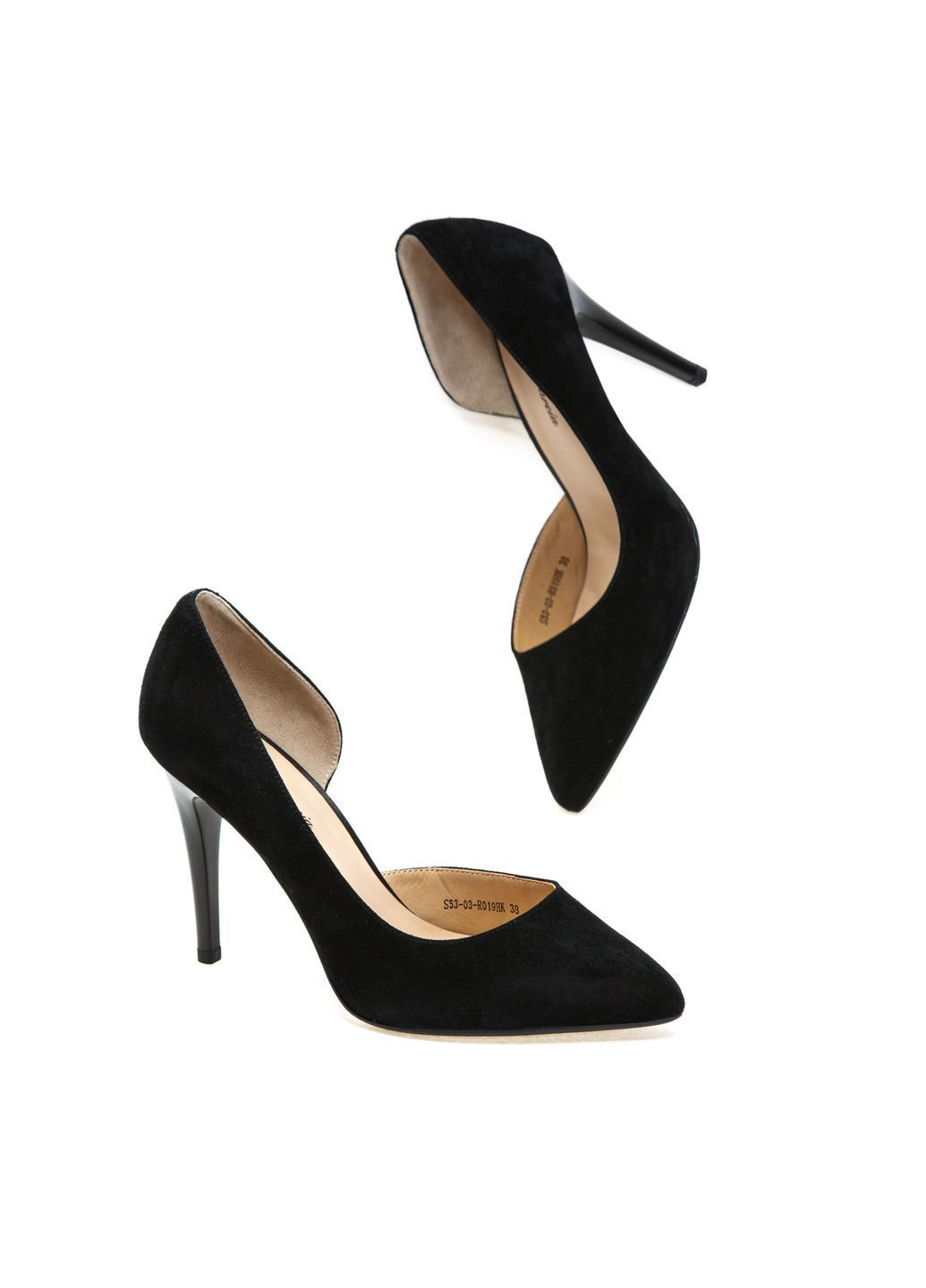 Lady Marcia Туфлі 01195 Чорні чорний з натуральна замша, — (371955974)