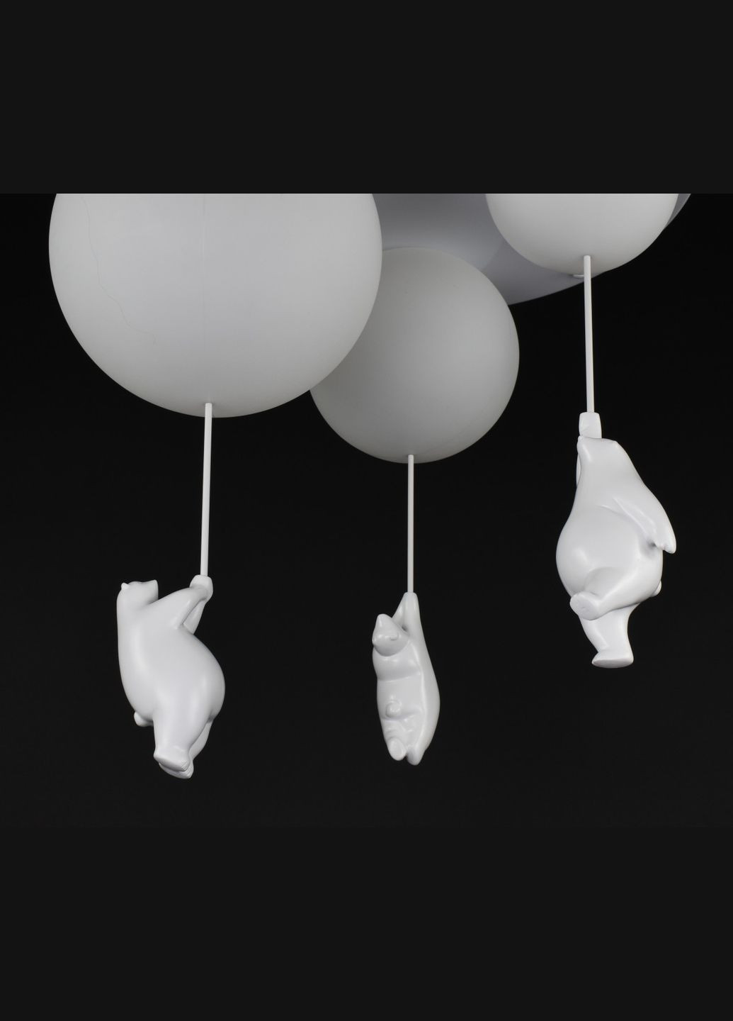 Люстра потолочная на 3 лампочки 27319 Белый 55х50х50 см. Sunnysky (364754728)