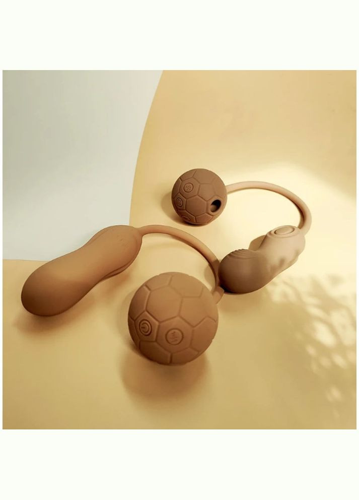 Двойной вибратор в виде мяча с вакуумом и для точки G, 0036F, Sweet Em (331170391)