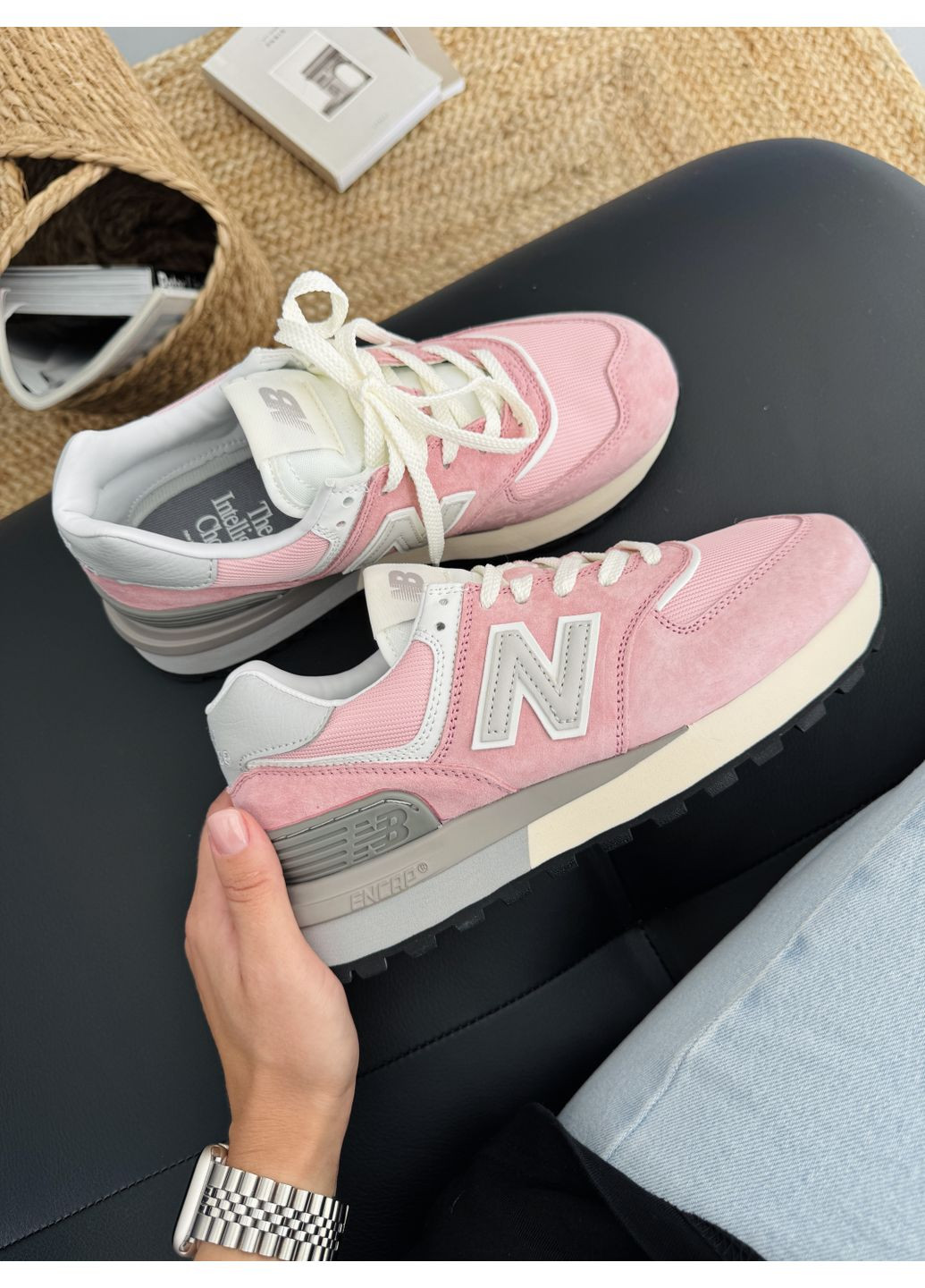 Кросівки жіночі New Balance 574 Legacy Pink | Нью Беланс 574 рожеві демісезони (371276853)