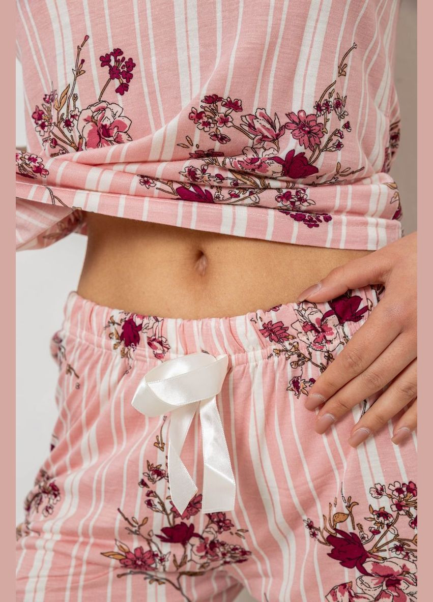 Пудровая пижама женская с принтом Fawn 243R2126