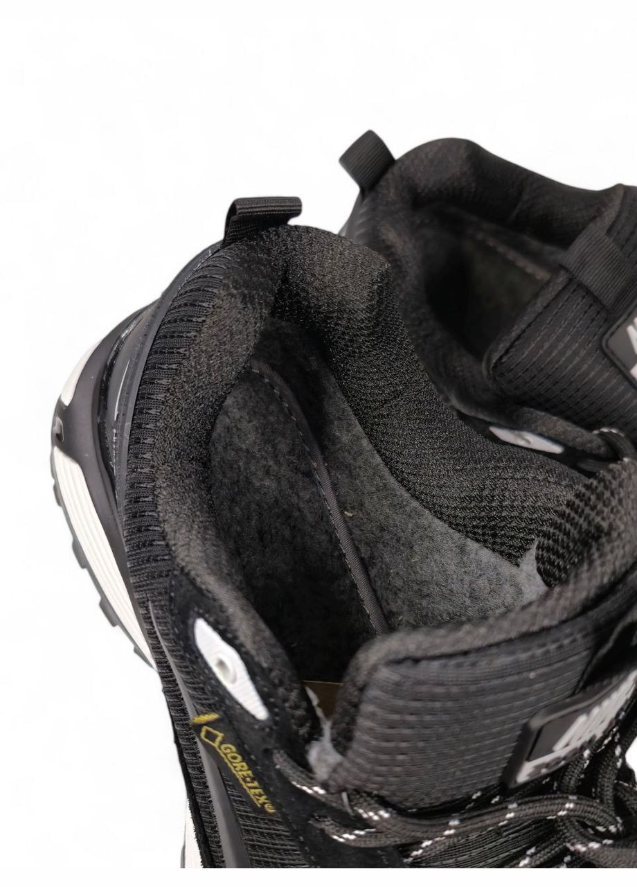 Черные зимние кроссовки зимние мужские nike rivah winter gore-tex black white fur | найк ривах черные белые с мехом No Brand