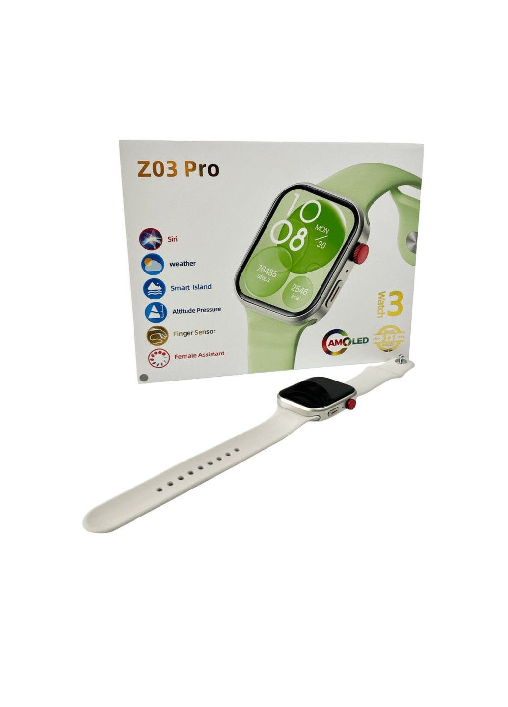 Смарт-часы Z03 Pro 49mm, 200 mAh. IP65 Silver Fendior (371363729)