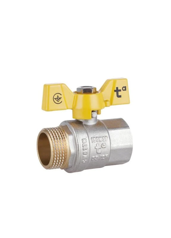 Кран шаровый Standart 1" ВН для газа (бабочка) SD607NG25PN40 Thermo Alliance (397564525)
