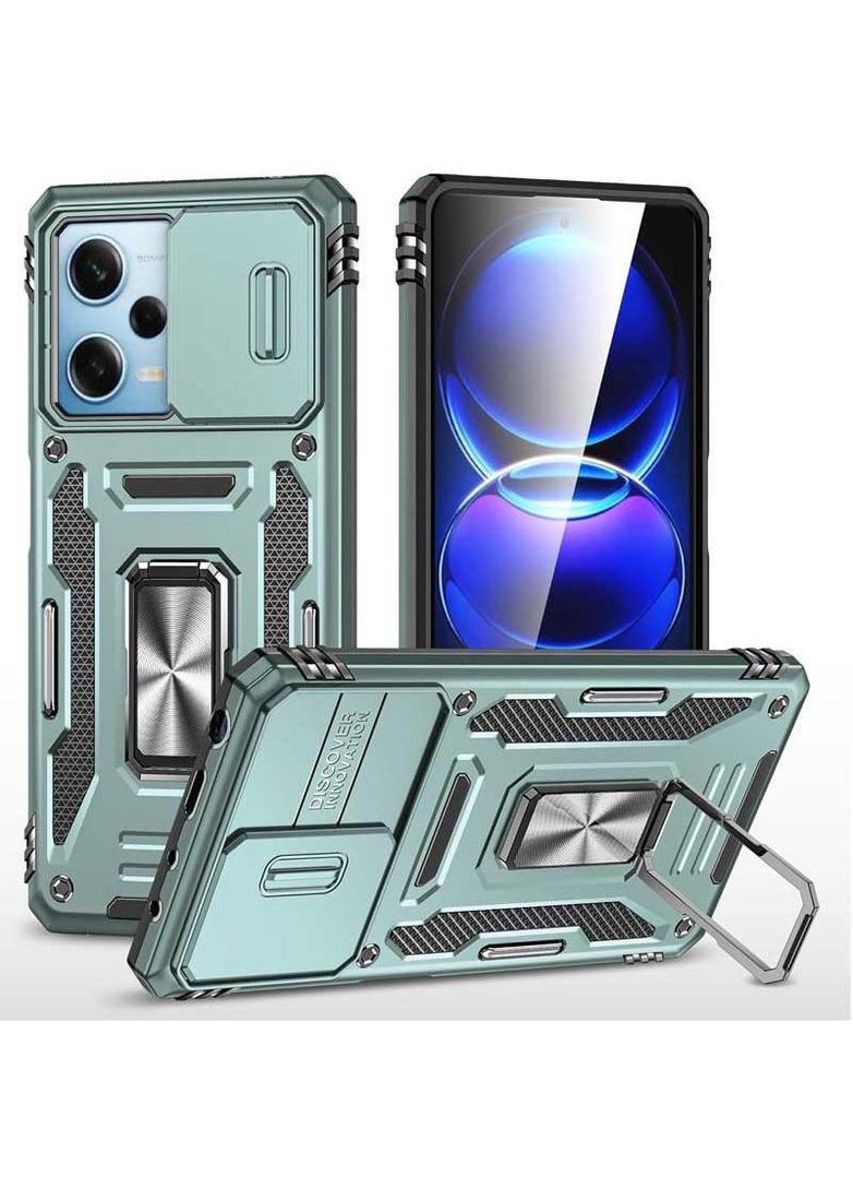 Ударостійкий чохол Square Ring зi шторкою на камеру на Xiaomi Redmi 12 Epik (307907721)