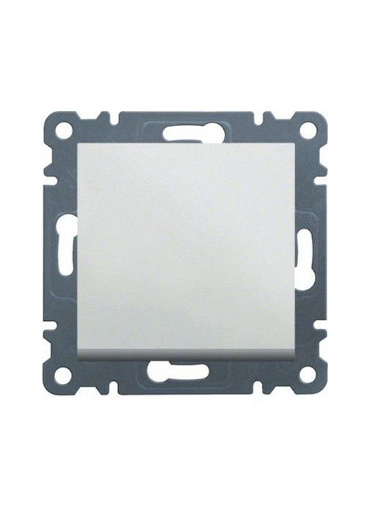 Выключатель одноклавишный Lumina-2 WL0110 (10АХ/230В) 1-тактовый белый (10539) Hager (295038011)