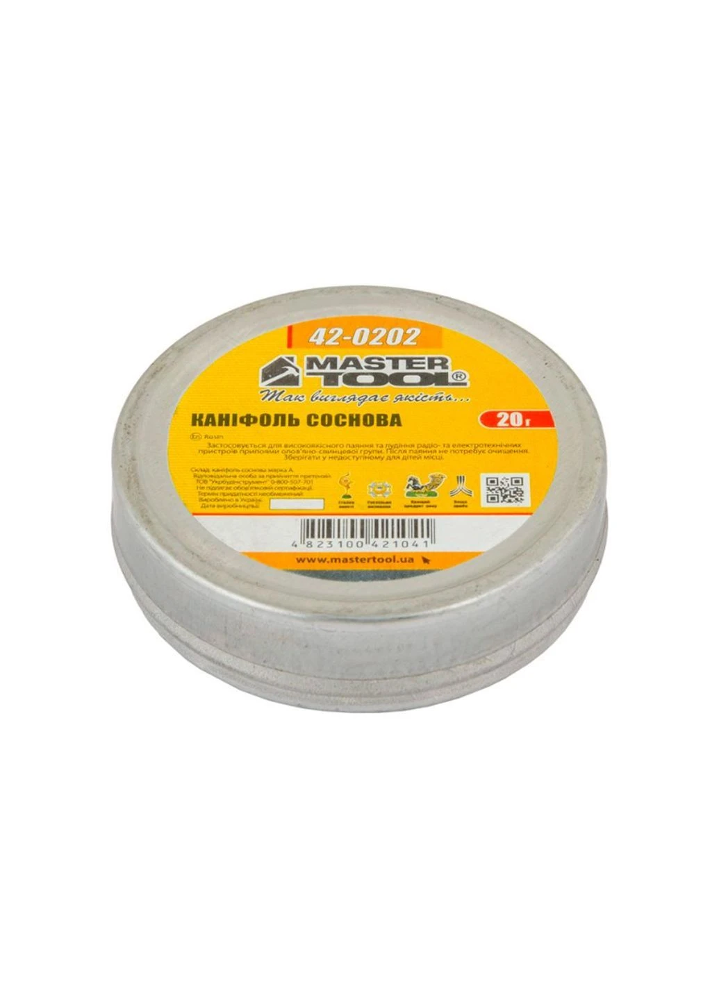 Флюс для паяння каніфоль 20 г соснова 42-0202 Mastertool (386738299)