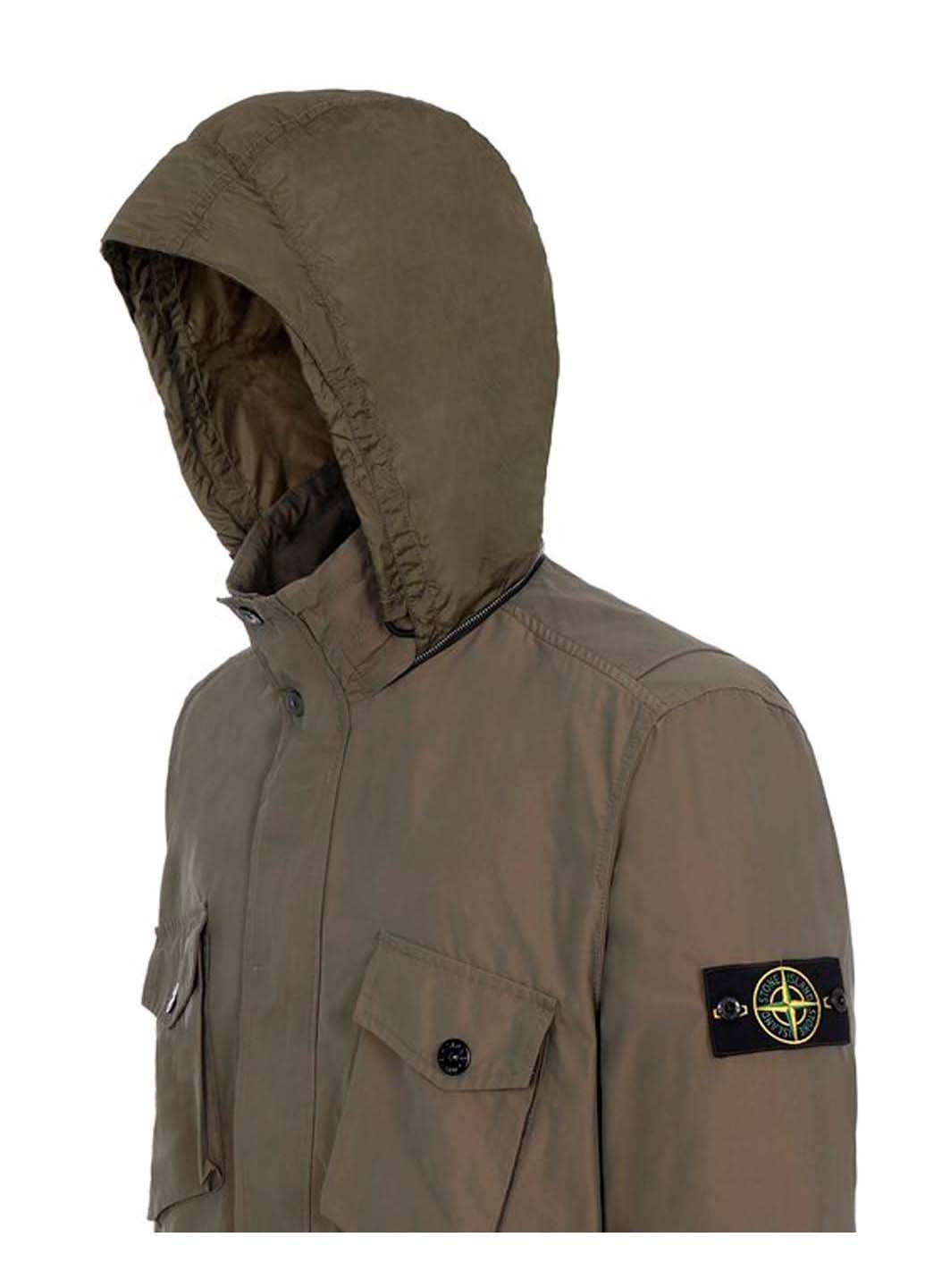 Оливкова (хакі) демісезонна куртка Stone Island