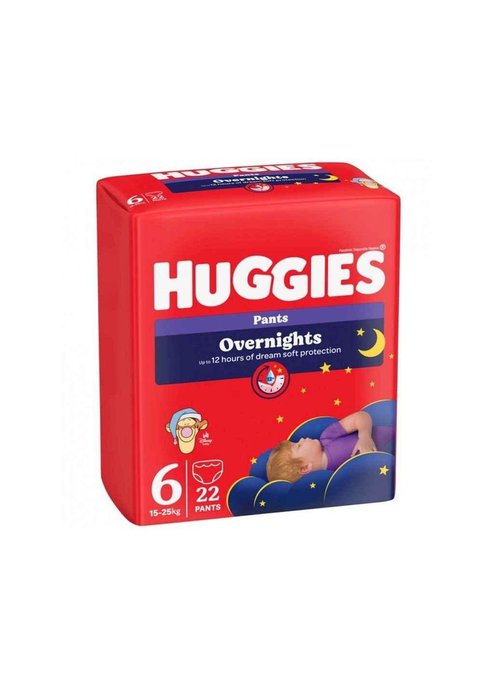 Подгузники-трусики №6 22шт Overnights Pants 15-25кг ТМ Huggies (358911638)