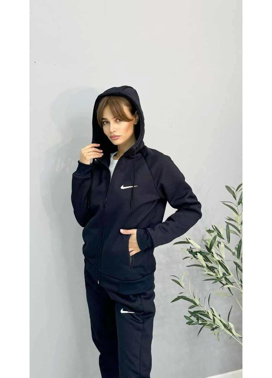 Спортивный костюм унисекс зима темно-синий No Brand (370218053)