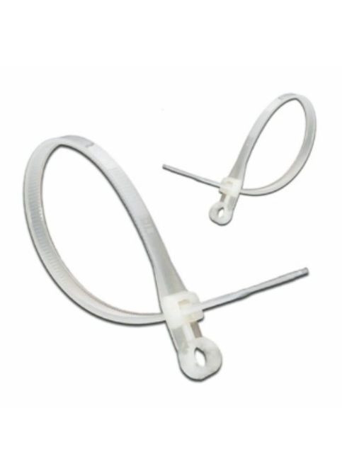 Кабельные стяжки с кольцом белые 4,2х220 100шт Sokol (365061063)