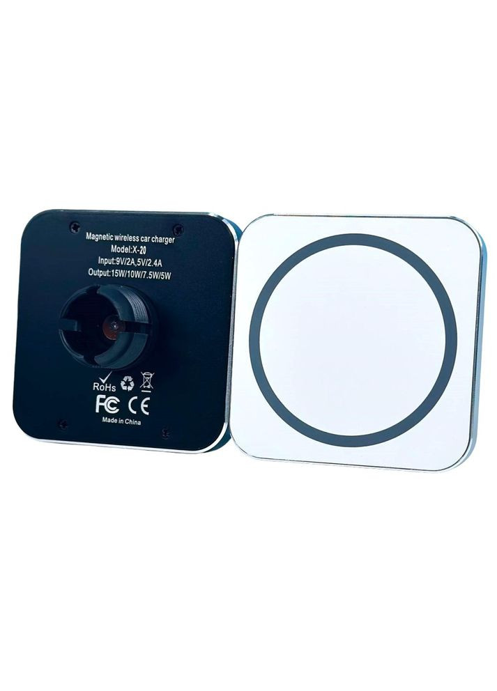 Автомобільний тримач телефону X20 з MagSafe та бездротовою зарядкою 15W для iPhone Білий No Brand (304255126)