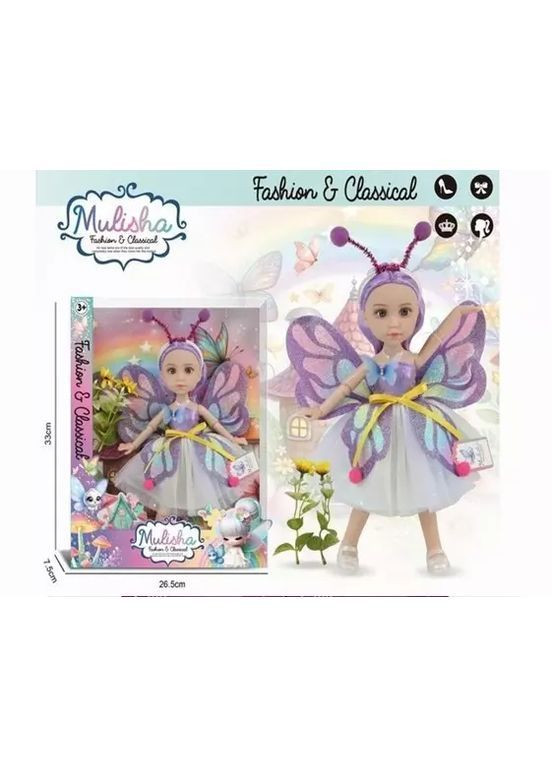 Функциональная кукла фея-бабочка, 31 см, в коробке - No Brand QJ198 (371928639)
