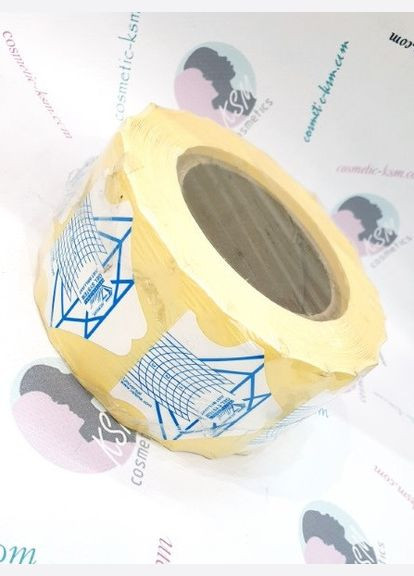 Форми Velena біло-сині 1000 штук – шаблони для нігтів GELLIANT універсальні. No Brand (299483931)