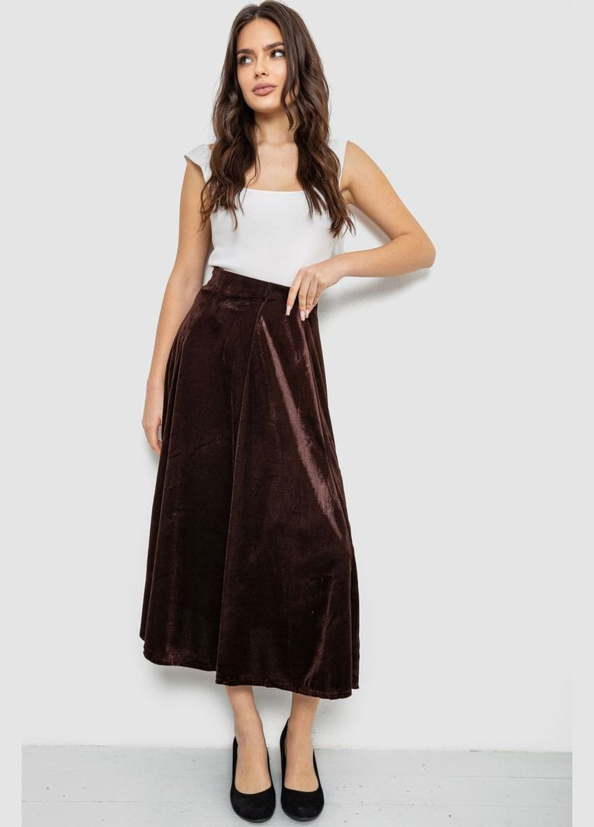 Спідниця оксамитова годе, колір бордовий, 167R375 Ager (333143105)