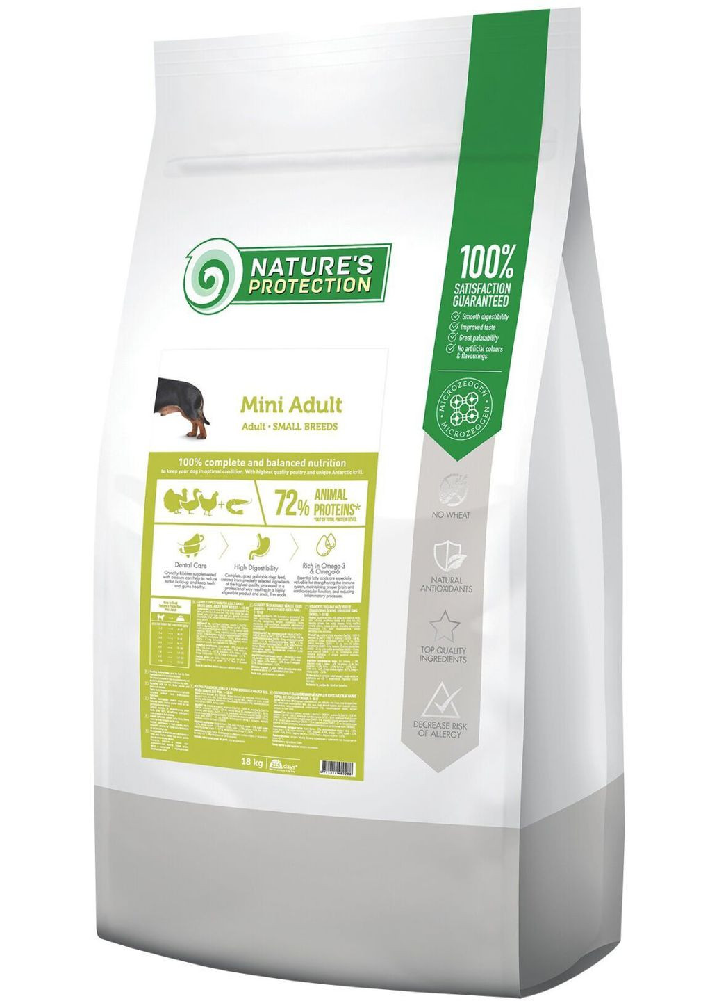 Сухой корм для собак Mini Adult Small breeds 18 кг (NPB46028) (4771317460288) Nature's Protection (364787283)