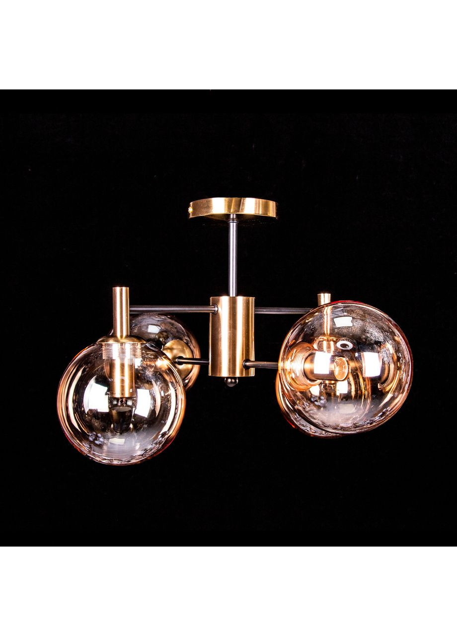 Стельова люстра на 4 лампочки 2949/4/Copper/amber ball 2949/4/Copper/white ball No Brand (352229910)