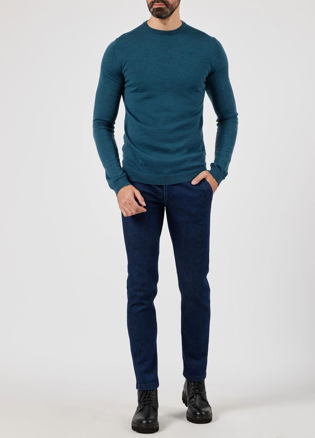 Морской волны демисезонный джемпер Fred Mello