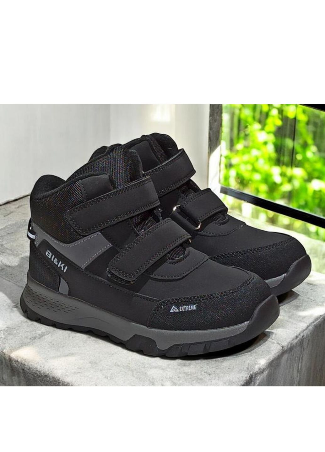 Черные осенние ботинки демисезонные арт., черный Biki