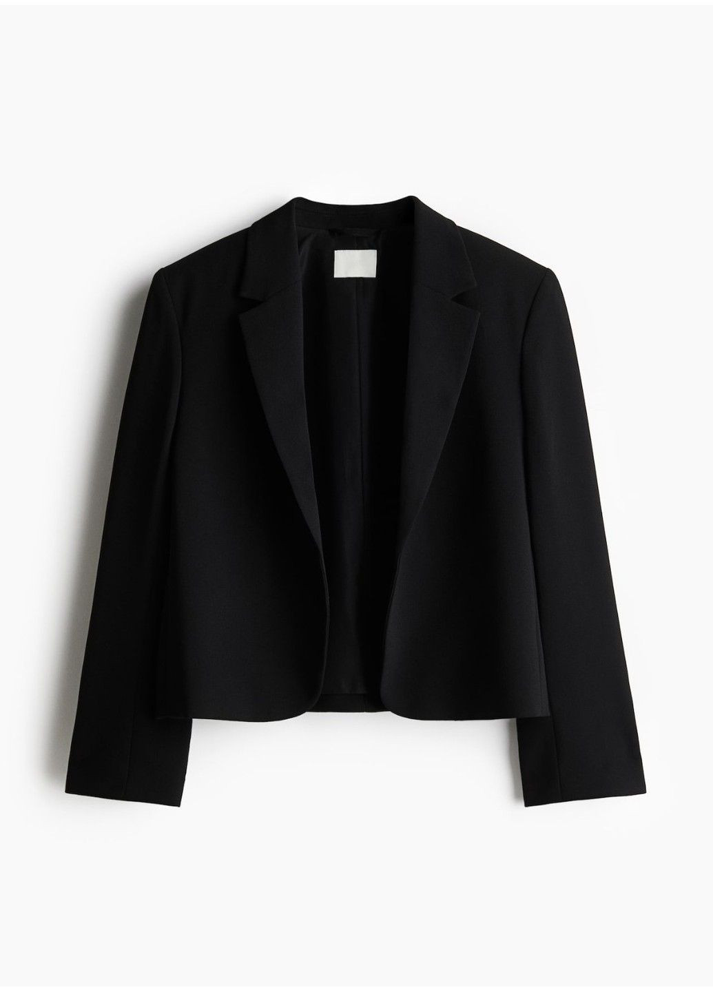 Черный женский женский укороченный пиджак н&м (58283) хs черный H&M - всесезон