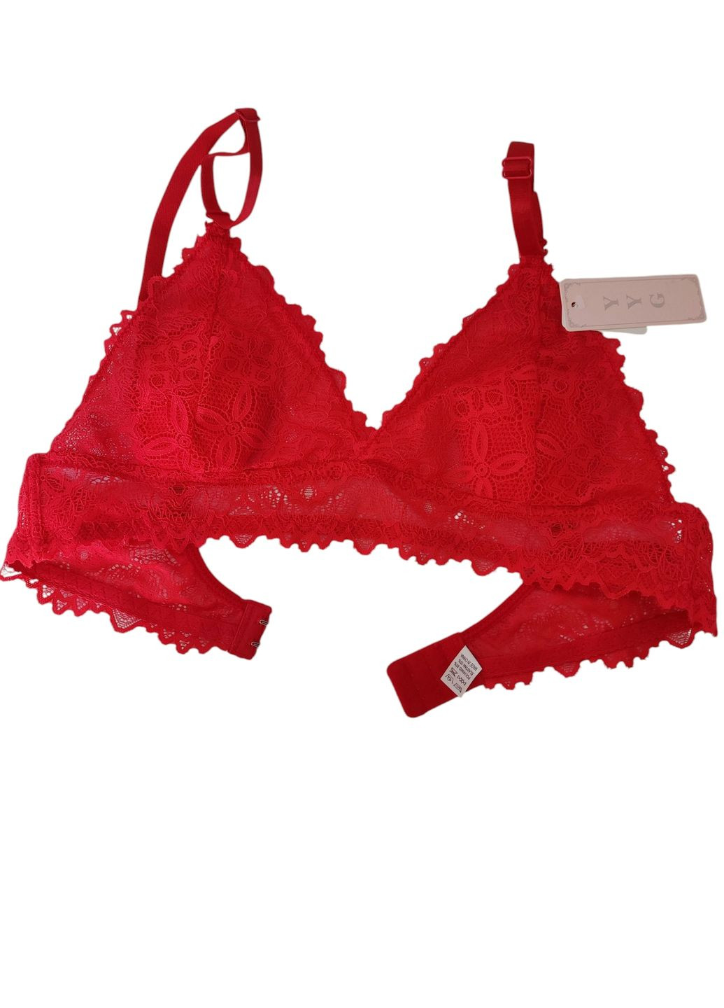 Красный бралетт бюстгальтер YYG без косточек