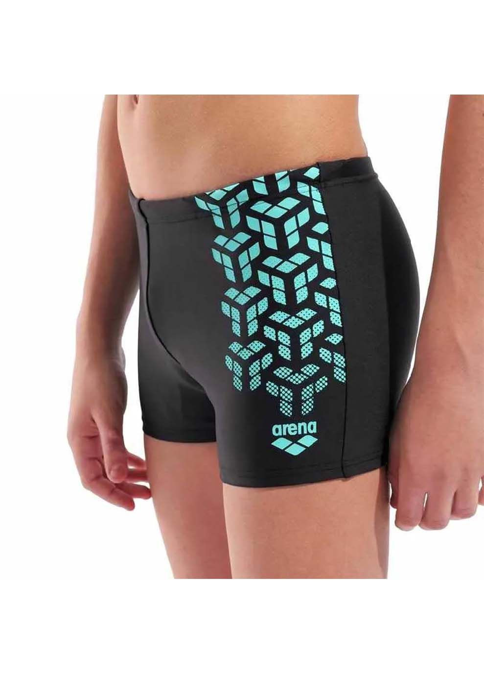 Плавки-шорты для мальчиков KIKKO V SWIM SHORT GRAPHIC Черный, Бирюзовый Arena (367589614)