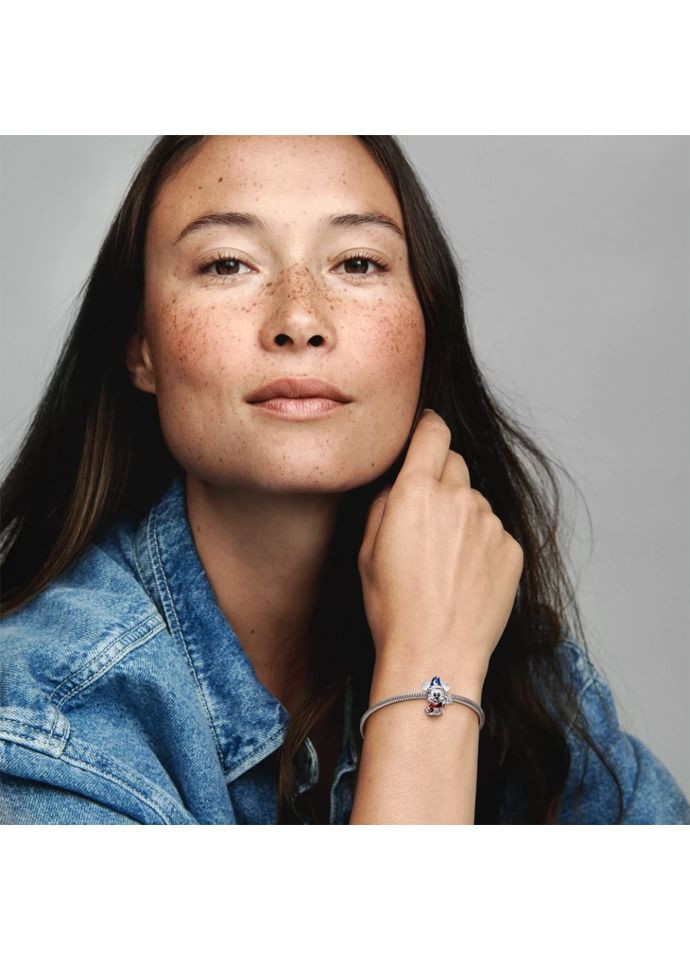 Серебряный шарм Пандора "Микки - ученик колдуна" 792954C01 Kabluchka (355348630)