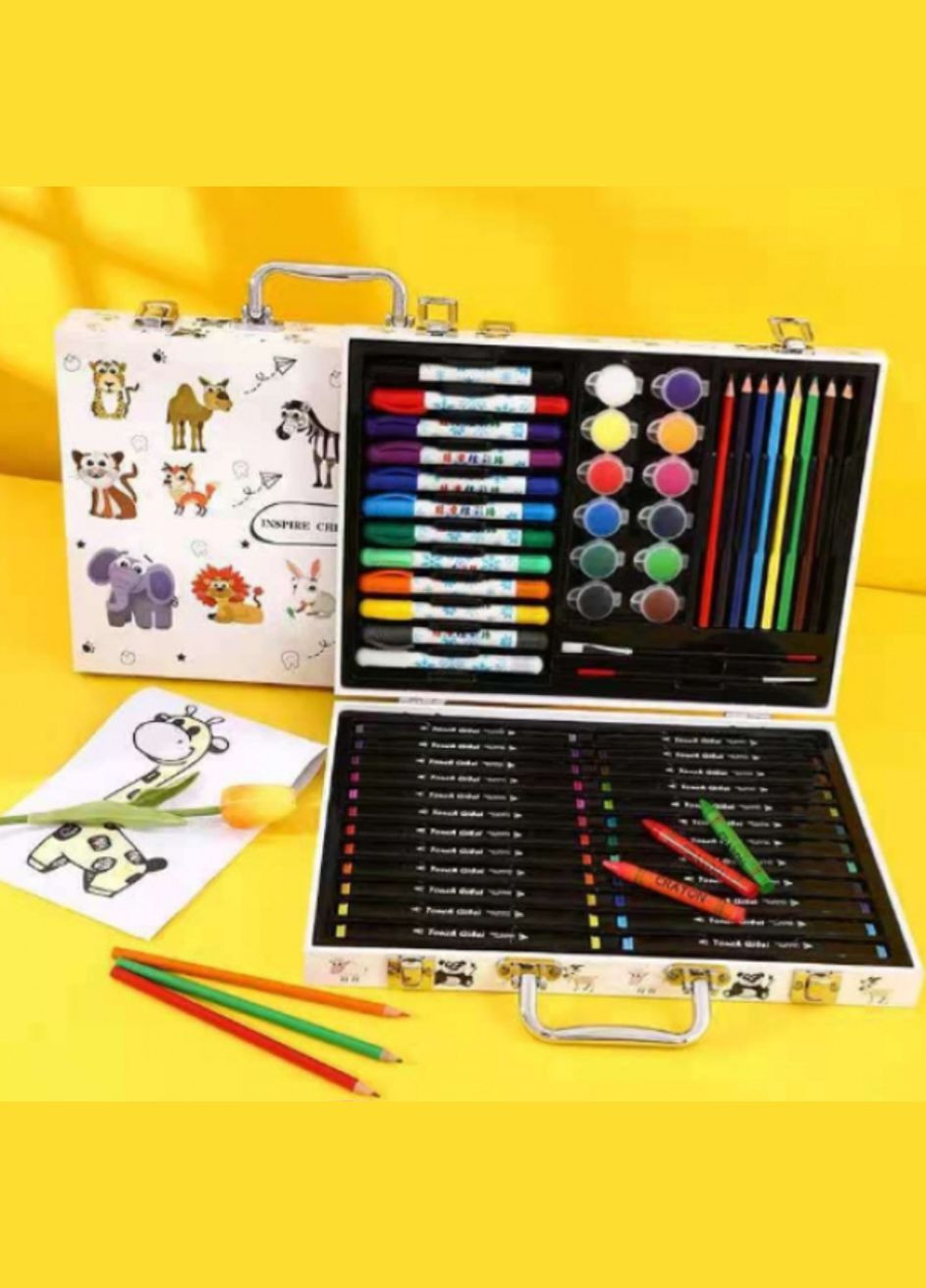 Набір для творчості 48 предметів "Звірята" у валізі.30*25*5,5см No Brand (341304553)