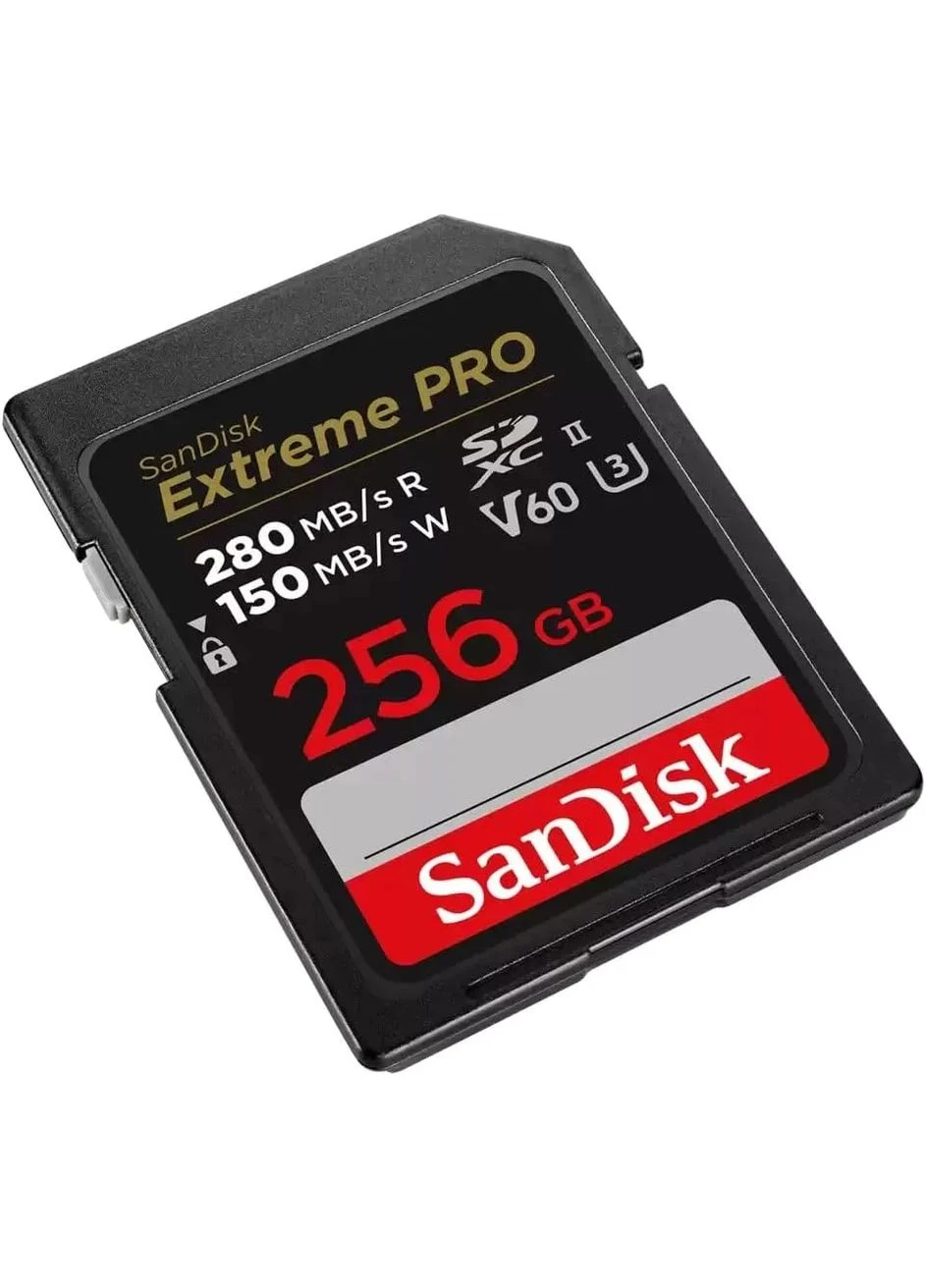 Карта пам'яті SD 256GB C10 UHS-II U3 R280/W150MB/s Extreme Pro V60 SanDisk (393443851)