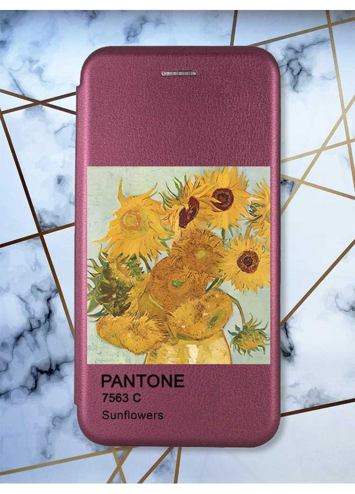 Чехол-книжка с рисунком на Xiaomi Redmi 14C / Poco C75 Подсолнухи (принт 81) Creative (355394177)