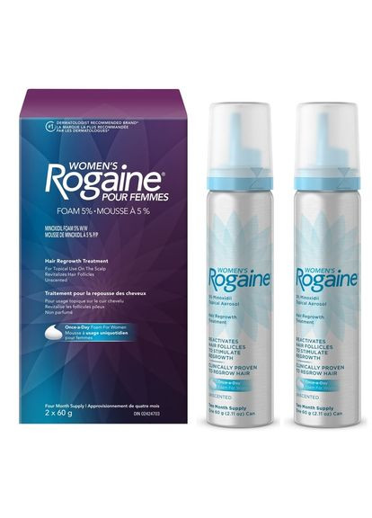 Піна для волосся Women's 5% Minoxidil Unscented Foam 2 флакони Rogaine (292734817)