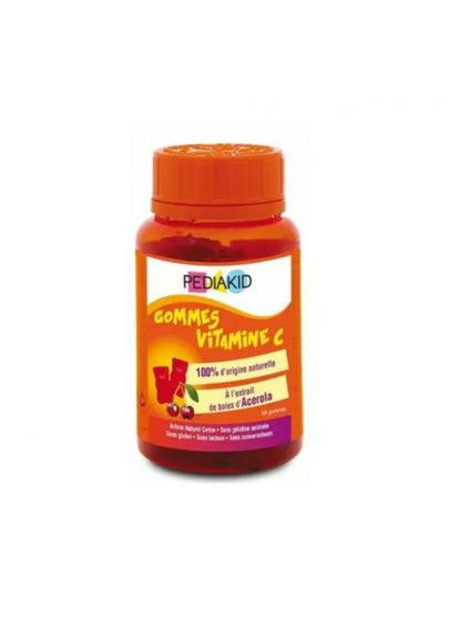Витамин С для детей, жевательный, (Radiergummis Vitamin C),, 60 жевательных конфет (PED02313) Pediakid (266265461)