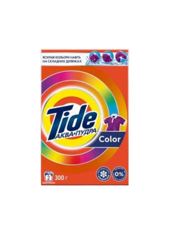 Пральний порошок Аква-Пудра Color 300 г 5332 Tide (340110559)