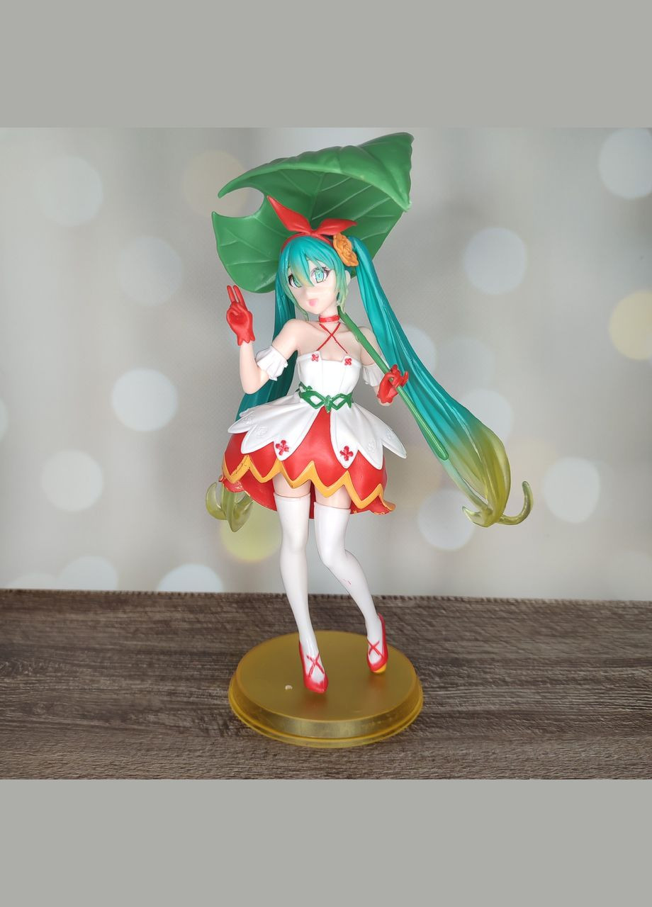 Фигурка - статуэтка на подставке "Мику Хацунэ. Дюймовочка. Miku. Thumbelina. Вокалоид" SureGeek (325691424)