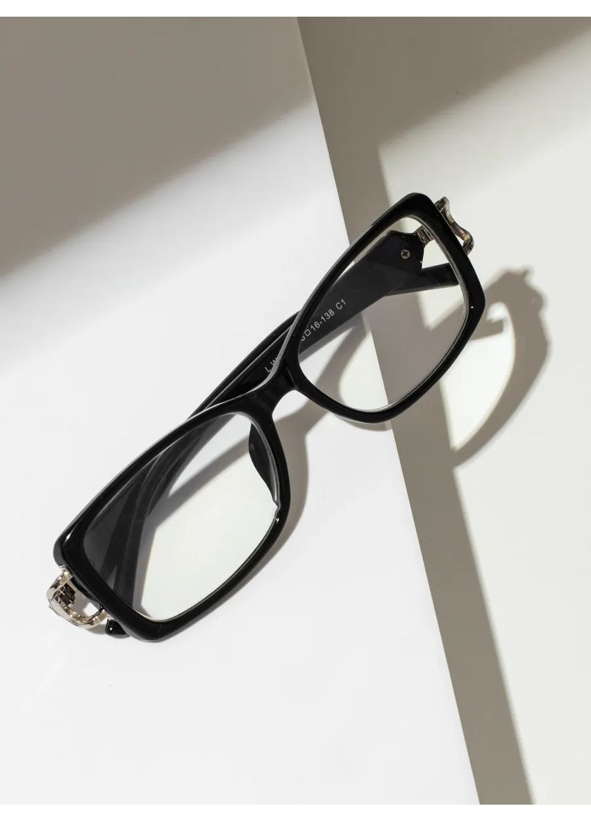 Готові жіночі пластикові окуляри для зору +5.00 для читання прозора лінза Ralph (372506747)