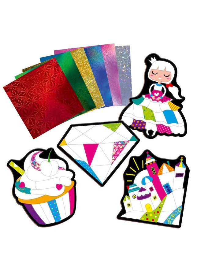 Набір для творчості "Foil Craft Принцеса" VT4433-11, 18 аркушів фольги VladiToys (366842313)
