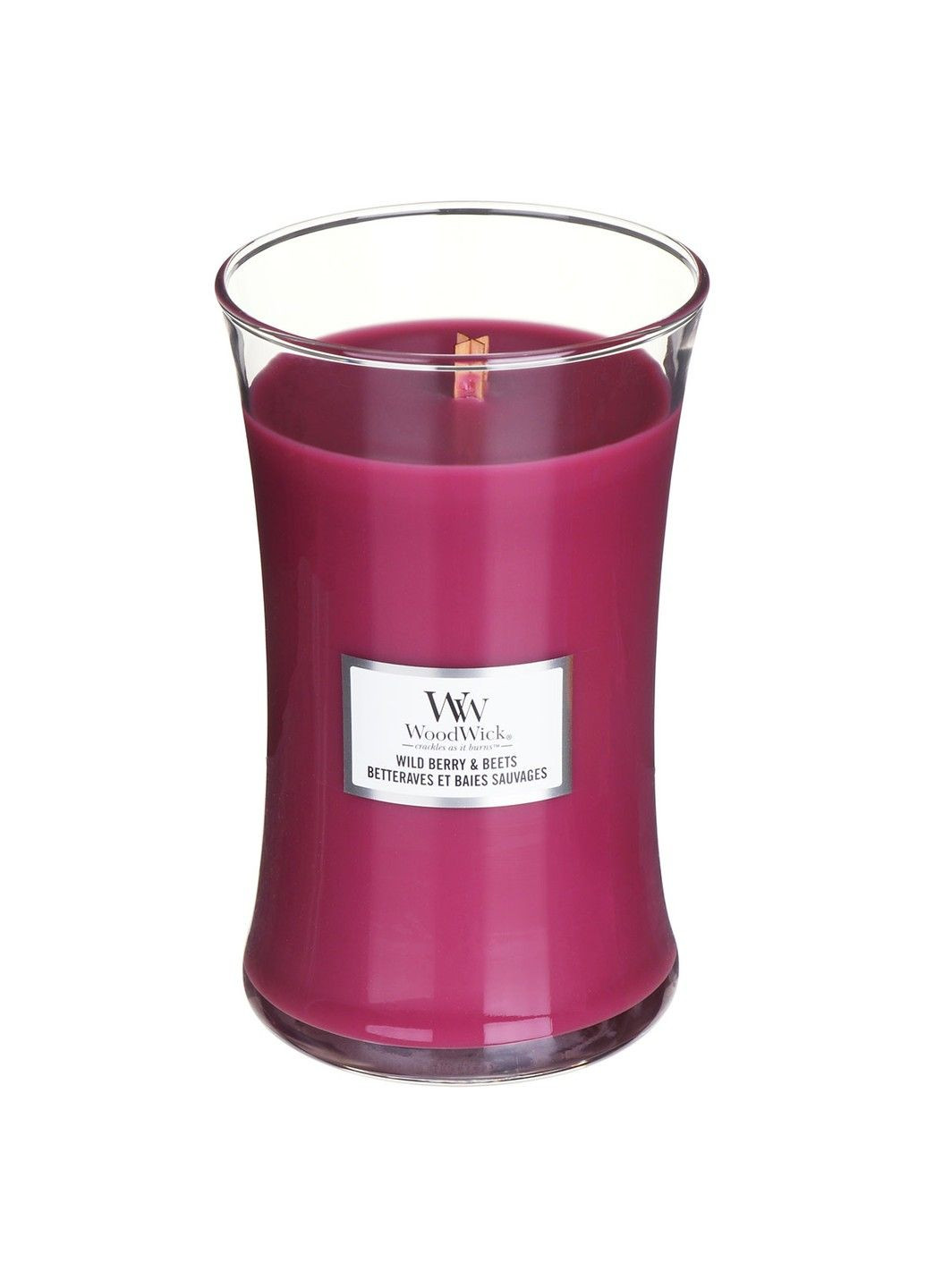 Ароматическая свеча с ароматом ягод, свёклы и апельсина Large Wild Berry & Beets 609 г WoodWick (280916798)