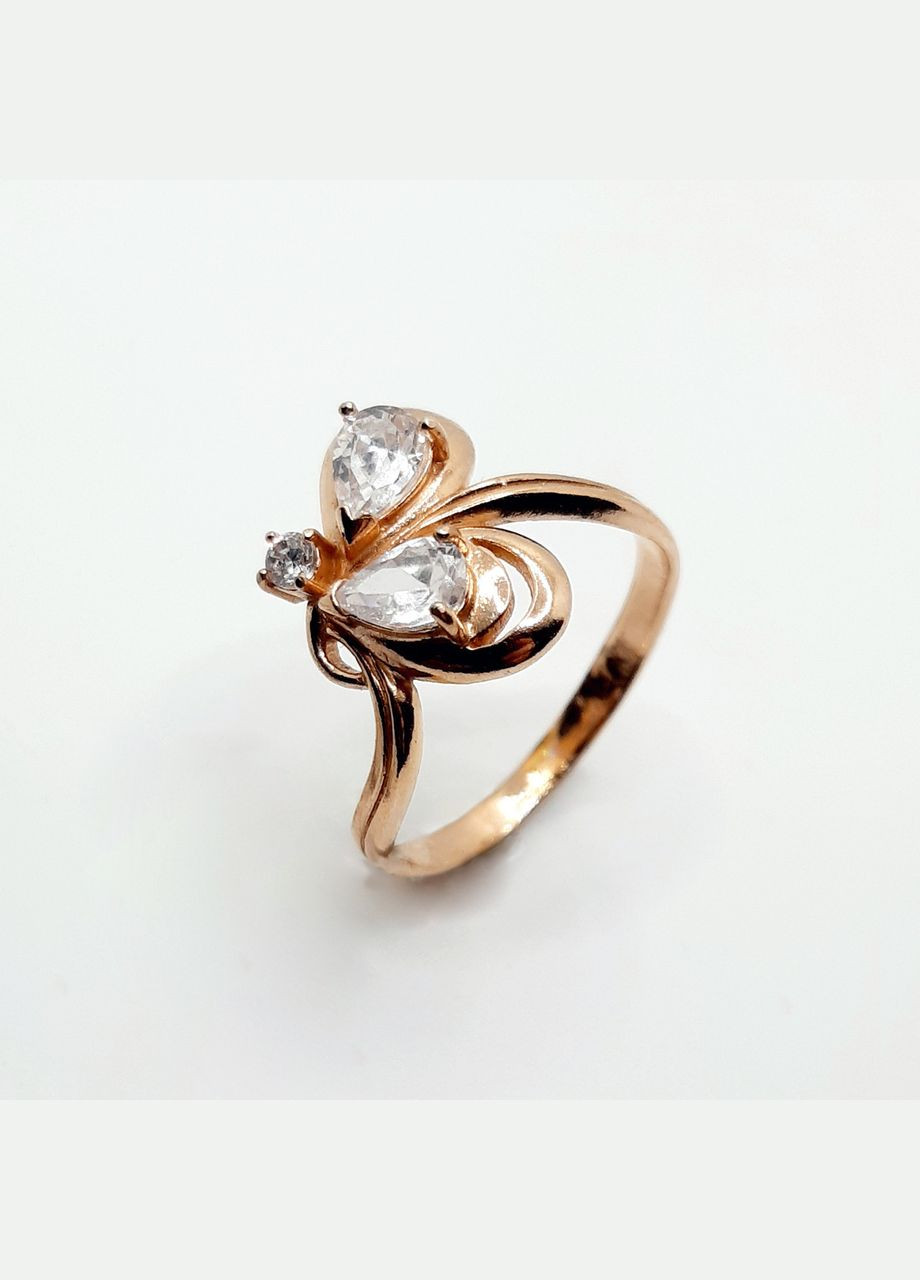 Кольцо серебро позолоченное 925° 3,10г. цветок () Харківський ювелірний завод 01101211 (305583059)