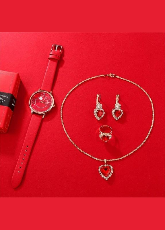 Комплект женский часы и комплект украшений код 703 PTR No Brand (317763293)