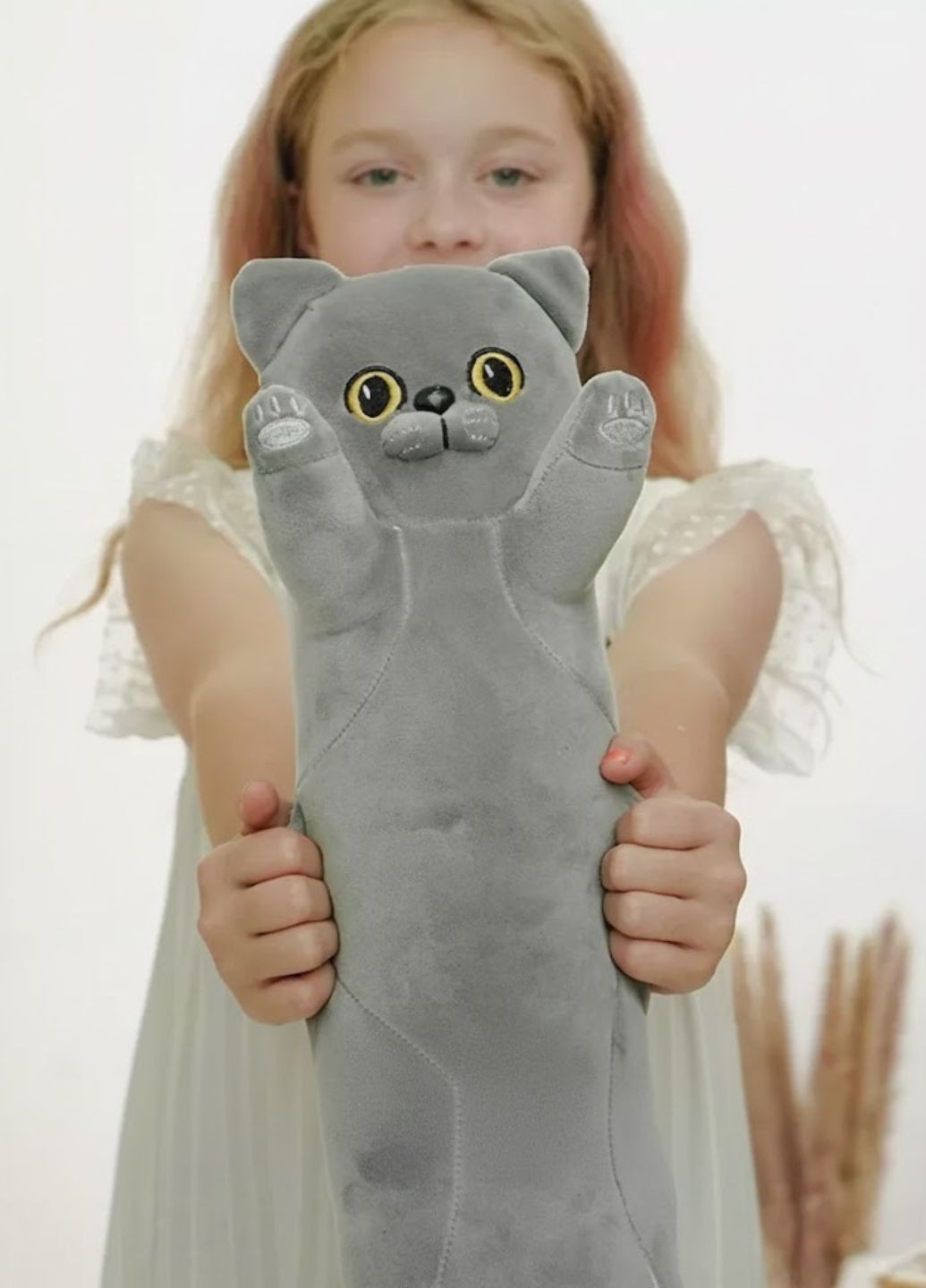 М'яка іграшка кіт батон британець 50 см плюшева подушка My Kigu (370991432)