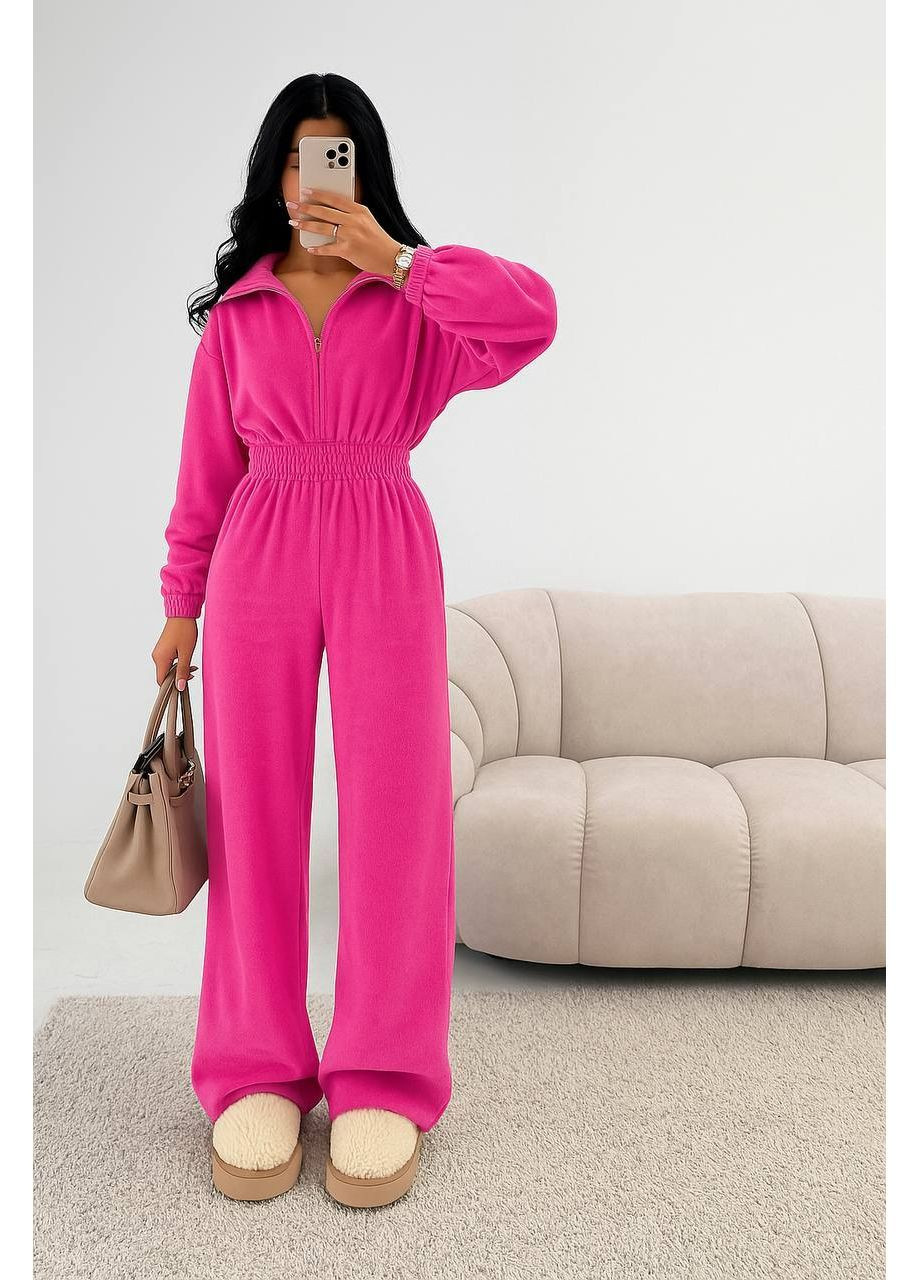 Комбинезон велюровый More_bboutique костюм однотонный розовый