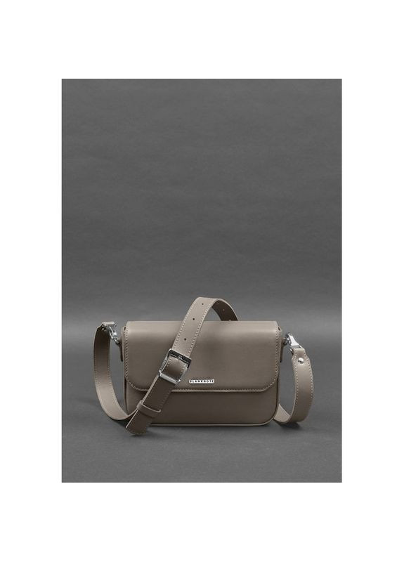 Сумка женская кожаная через плечо Mary темно-Бежевая BlankNote (302008045)