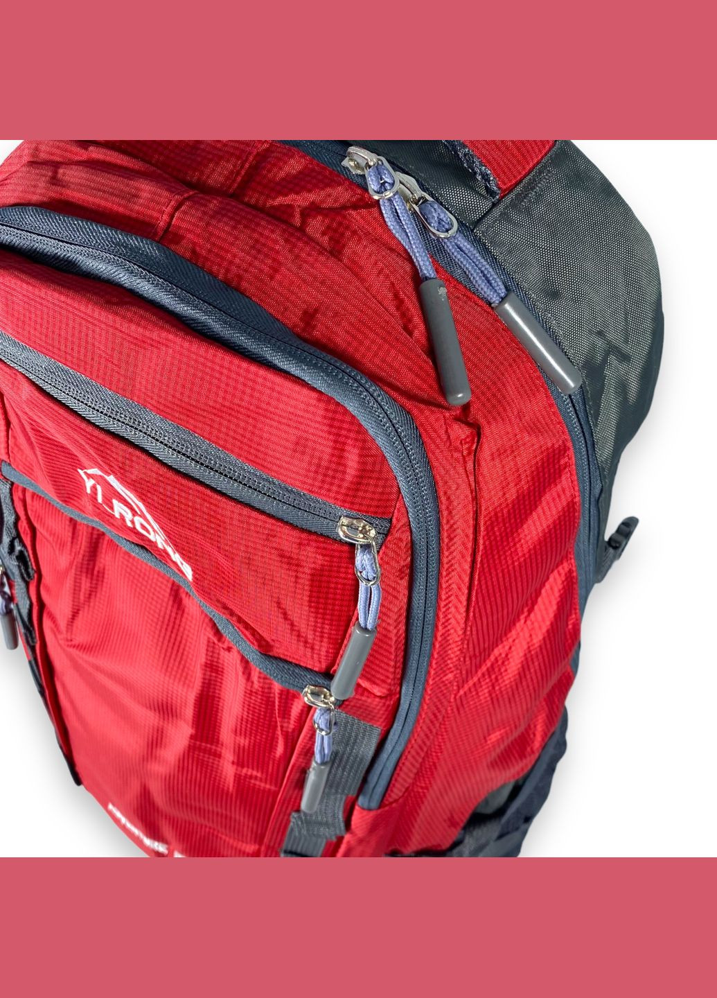Туристичний рюкзак, 40 л, два відділи, дві фронтальні кишені, розмір: 55*35*20 см, червоний Yi Rong (286421636)