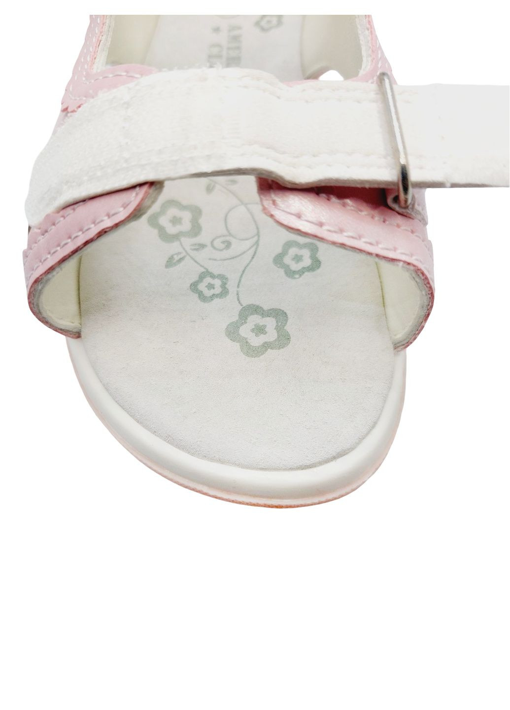 Розовые повседневные босоножки American Club на липучке