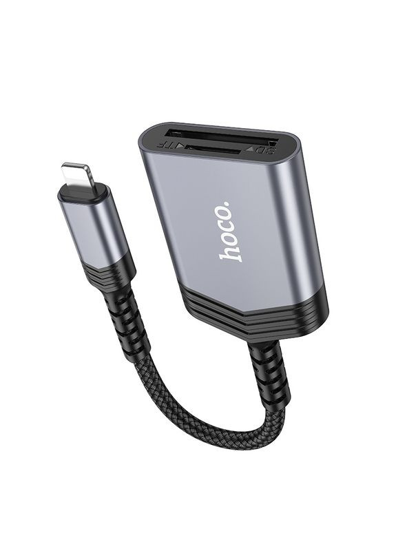 Кардридер 2-in-1 card reader iP (6942007608855) Hoco UA25 (370676863)